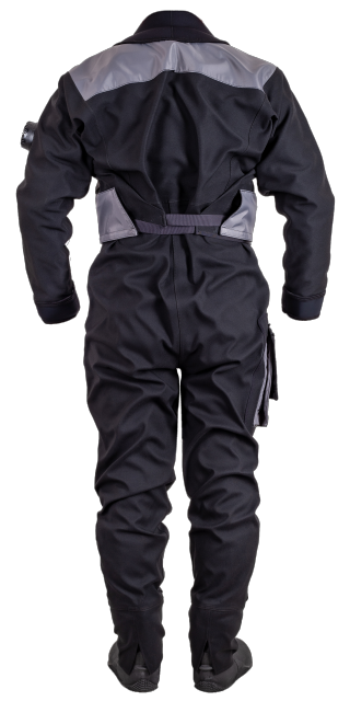 Hauberk drysuits Karacena front horizontal zipper